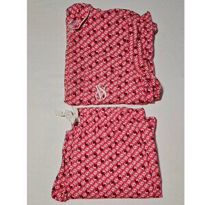 Victoria Secret The Dreamer Deer Pattern Pajamas Set Women's L NWOT